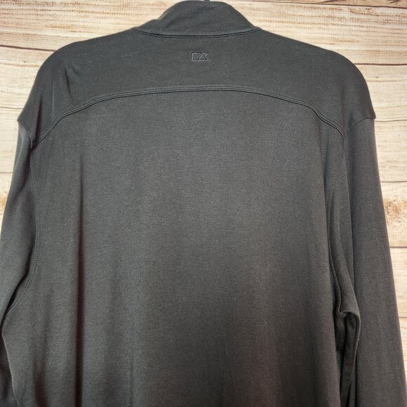 Cutter & Buck Men’s Pullover Black Sweater Size XXL/TTG  1/4 Zip Long Sleeve - Picture 12 of 16